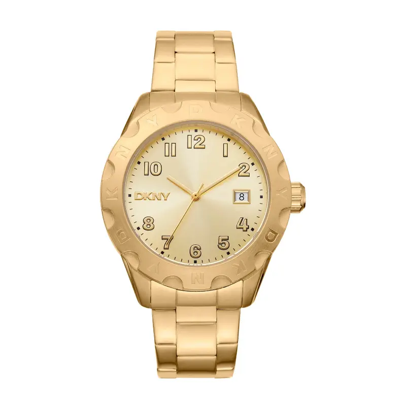 Dkny Consign Gold Stainless Steel Strap Men Watch Dk1g046m0065 1