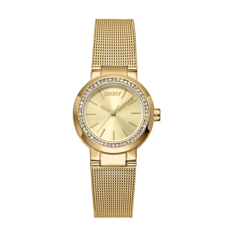 Dkny Everyday Gold Stainless Steel Strap Women Watch Dk1l024m0025 1