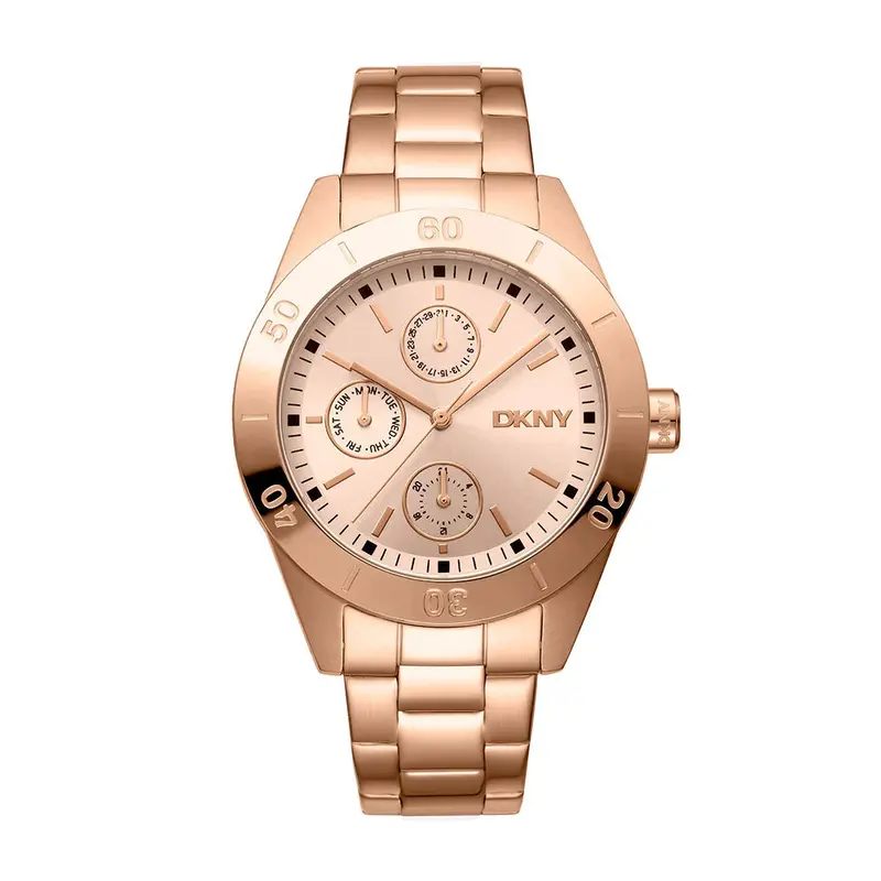 Dkny Nolita Sport Rose Gold Stainless Steel Strap Women's Watch Dk1l079m0035 1