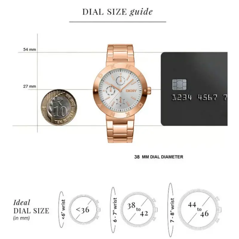Dkny Rose Gold Stainless Steel Strap Women Watch Dk1l022m0045 2
