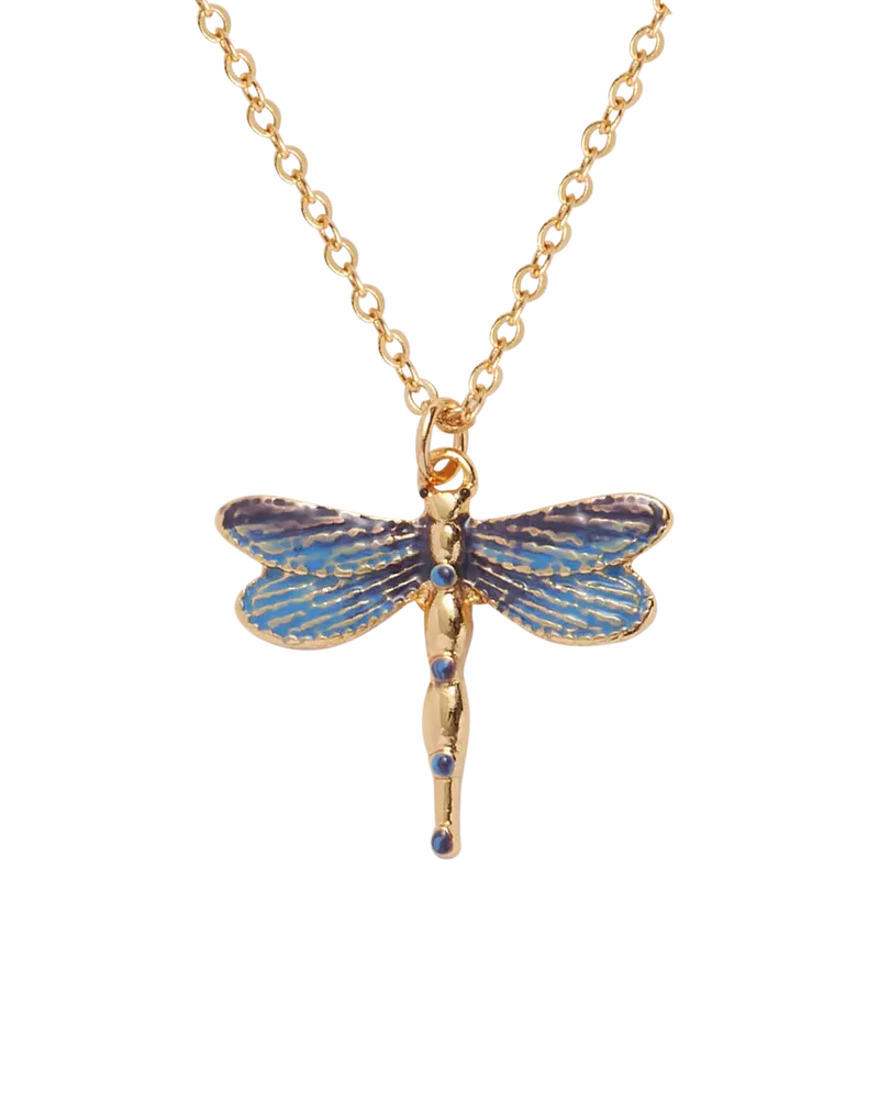 Dragonfly Crystal Necklace 1