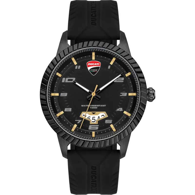 Ducati Corse Black Dial Silicone Strap Men Watch Dtwgn2019504 1