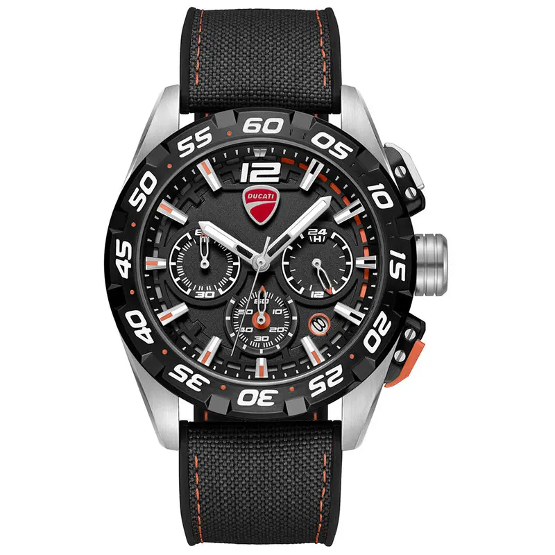 Ducati Corse Black Silicone Strap Men's Watch - Chronograph | Dtwgo0001805 1