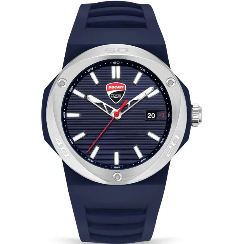 Ducati Corse Blue Dial & Rubber Strap Men Watch Dtwgn0000504 1