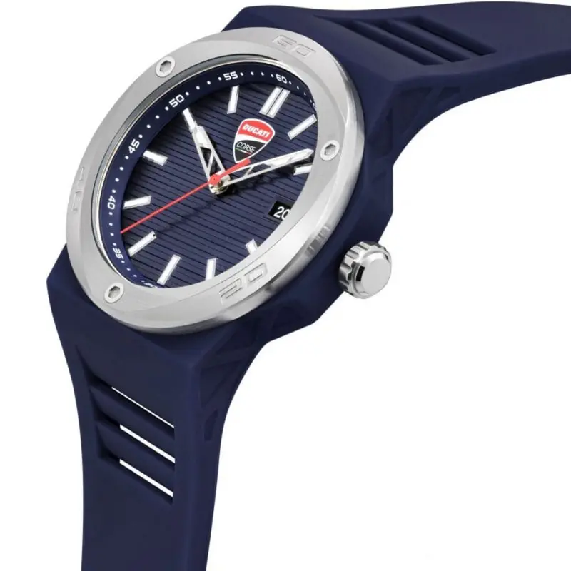 Ducati Corse Blue Dial & Rubber Strap Men Watch Dtwgn0000504 2