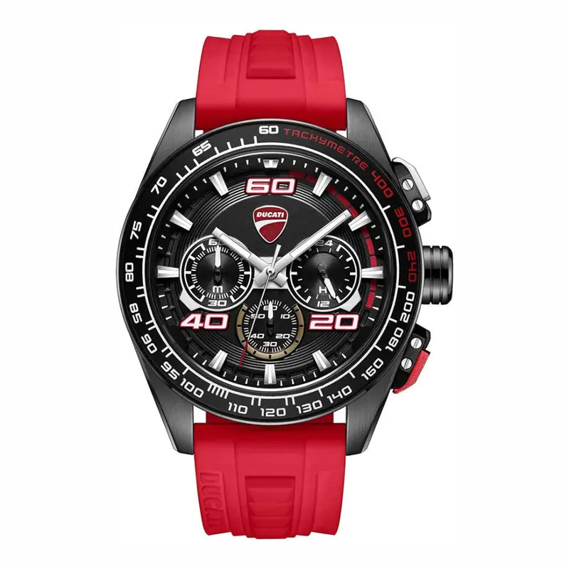 Ducati Extreme Sports Red Silicone Strap Men's Watch - Chronograph | Dtwgo0001701 1