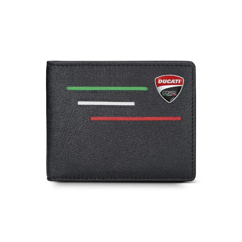 Ducati Wallet Corse Black Genuine Leather For Men Dtlgw2200201 1