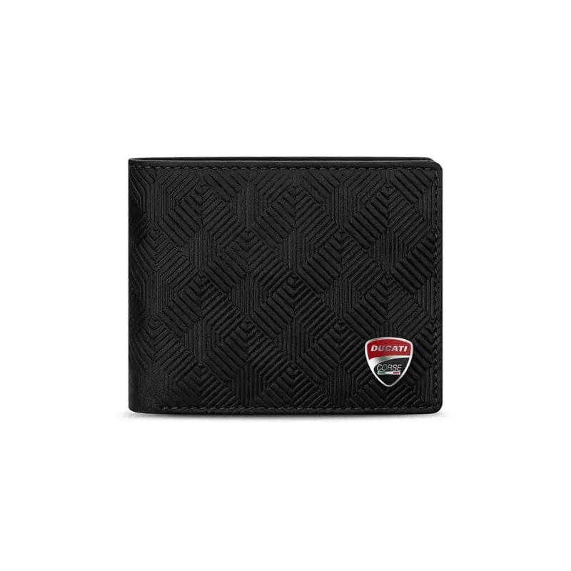 Ducati Wallet Corse Black Genuine Leather For Men Dtlgw2200901 1