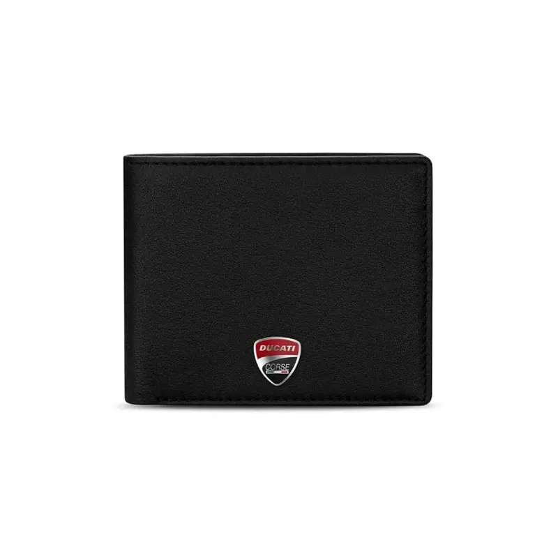 Ducati Wallet Corse Black Genuine Leather For Men Dtlgw2201001 1