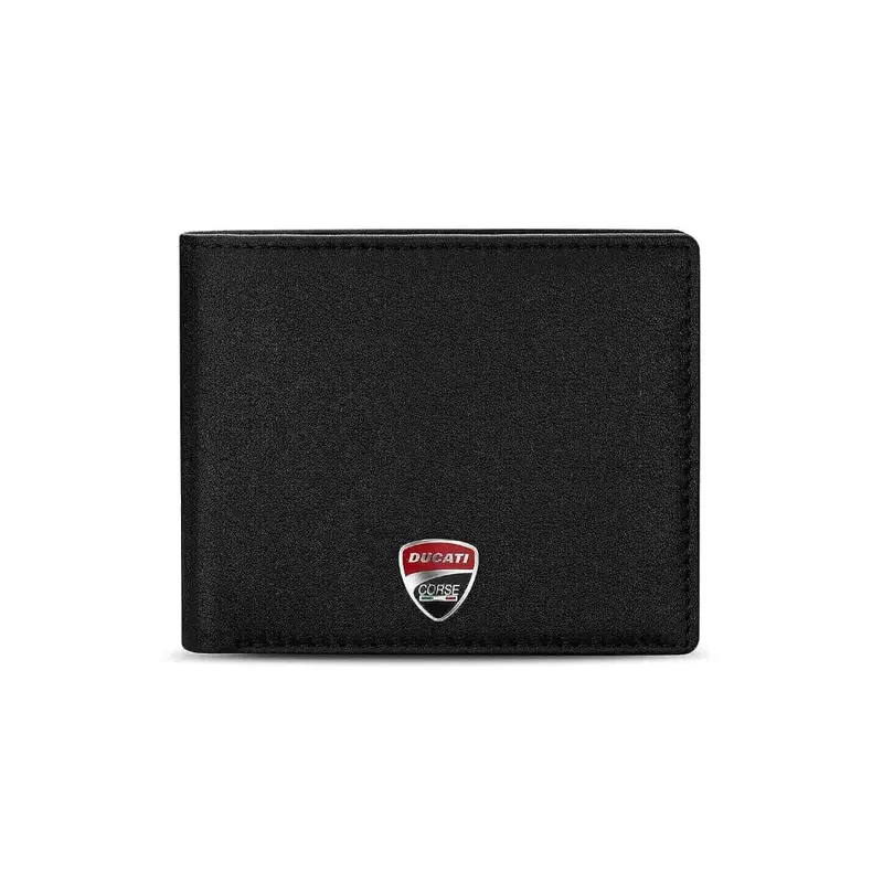 Ducati Wallet Corse Black Genuine Leather For Men Dtlgw2201004 1