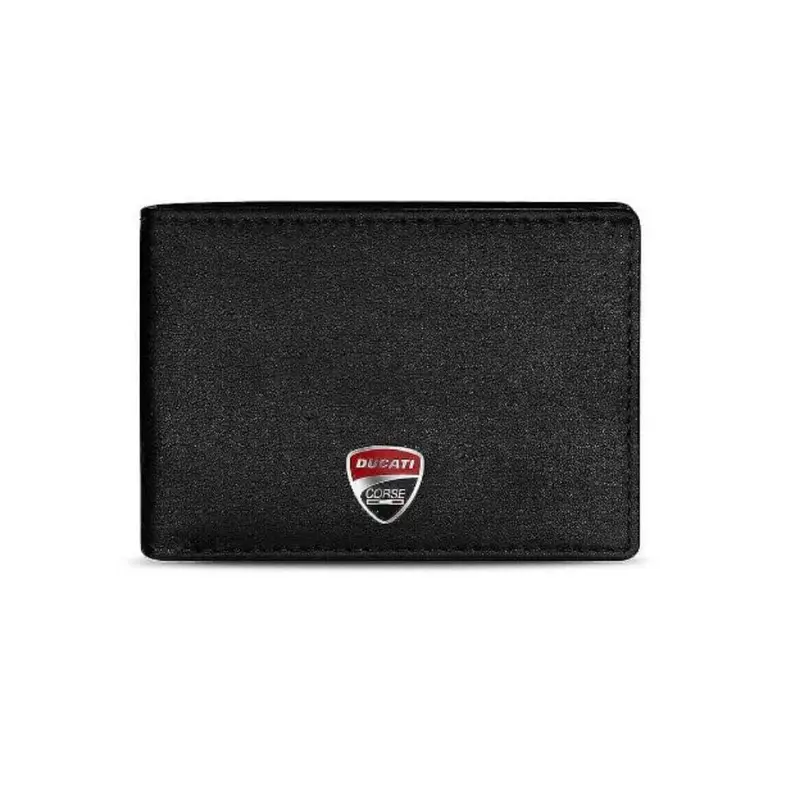 Ducati Wallet Corse Black Genuine Leather For Men Dtlgw2201007 1