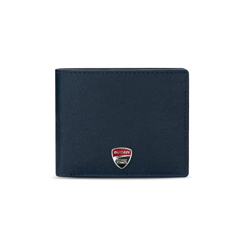 Ducati Wallet Corse Blue Genuine Leather For Men Dtlgw2201005 1