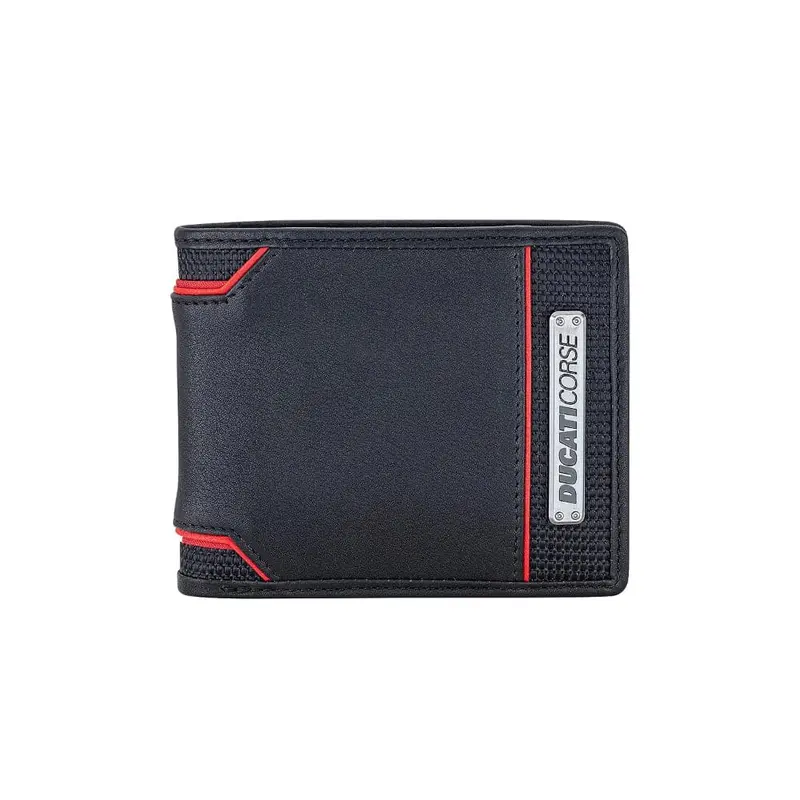 Ducati Wallet Corse Blue Genuine Leather For Men Dtlug2000303 1