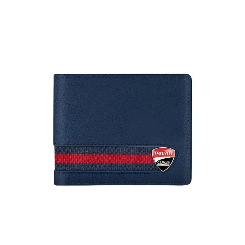 Ducati Wallet Corse Blue Genuine Leather Men Dtlgw2000202 1