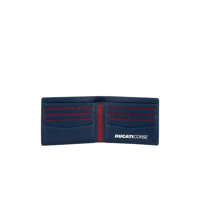 Ducati Wallet Corse Blue Genuine Leather Men Dtlgw2000202 2