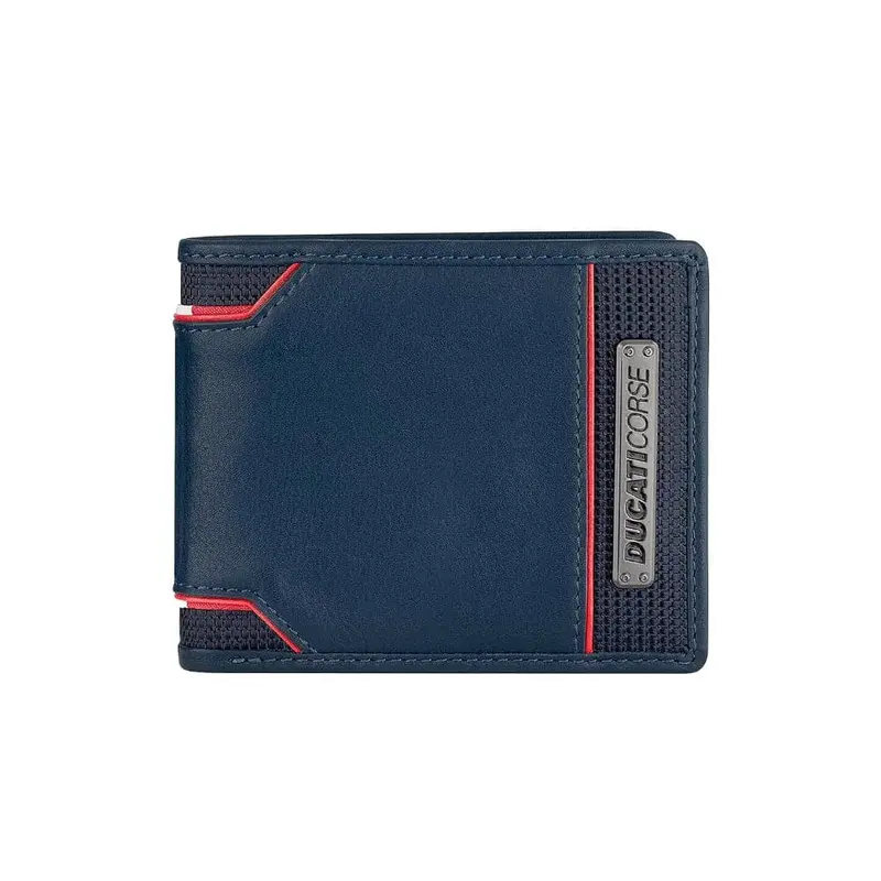 Ducati Wallet Corse Blue Genuine Leather Men Dtlgw2000302 1