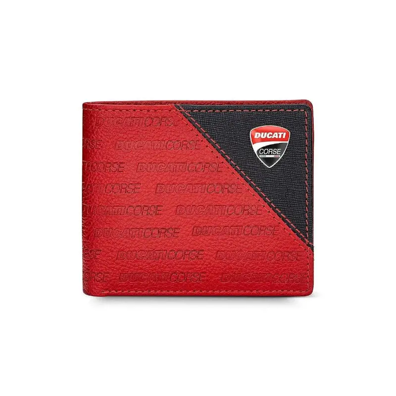 Ducati Wallet Corse Red Genuine Leather For Men Dtlgw2200302 1