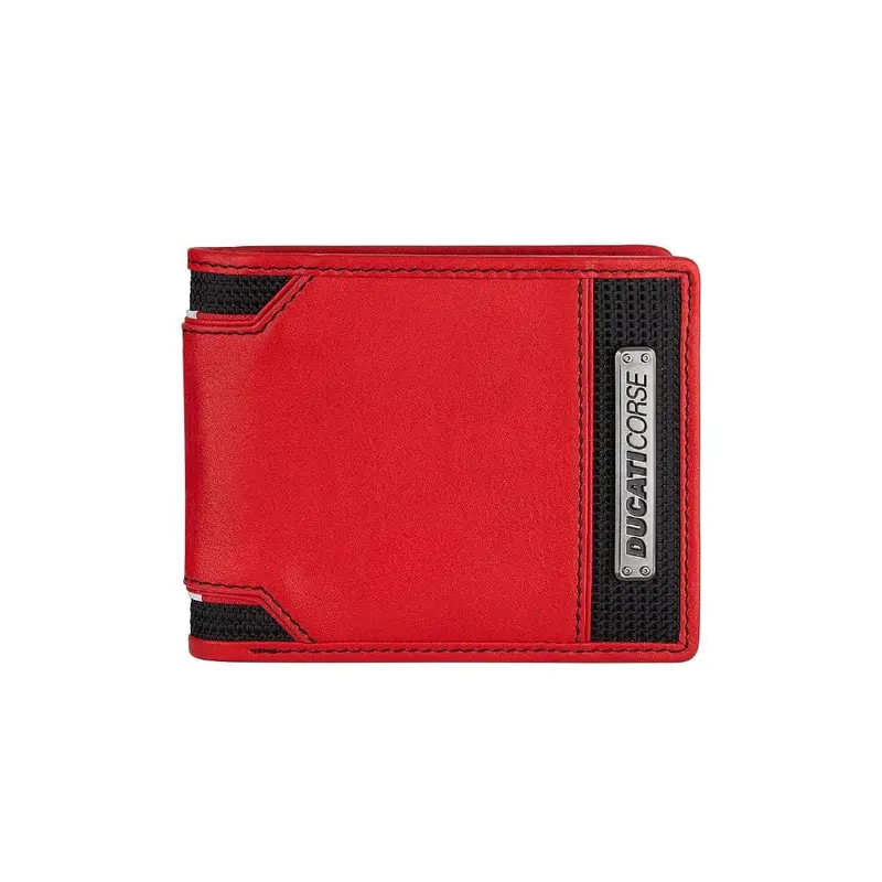 Ducati Wallet Corse Red Genuine Leather Men Wallet Dtlgw2000303 1