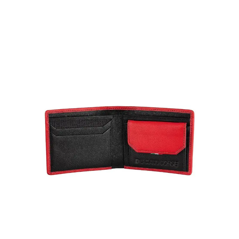 Ducati Wallet Corse Red Genuine Leather Men Wallet Dtlgw2000303 2