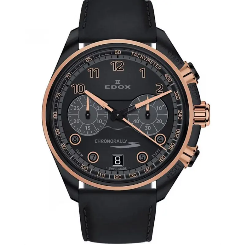 Edox Chronorally Quartz Ed09503-37Nrcn-Nnr Men's Watch 1