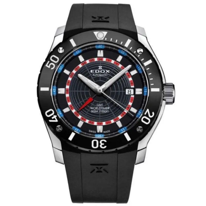 Edox Class 1 Gmt Ed93005-3-Nbur Men's Watch 1