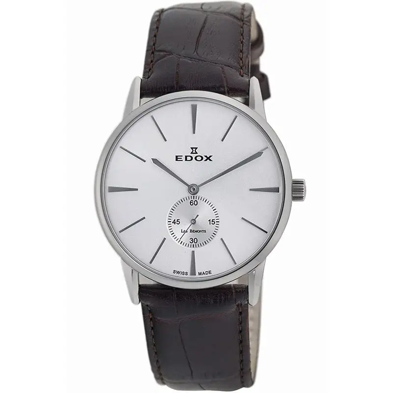 Edox Ed72014-3-Ain Brown Leather Men's Watch 1