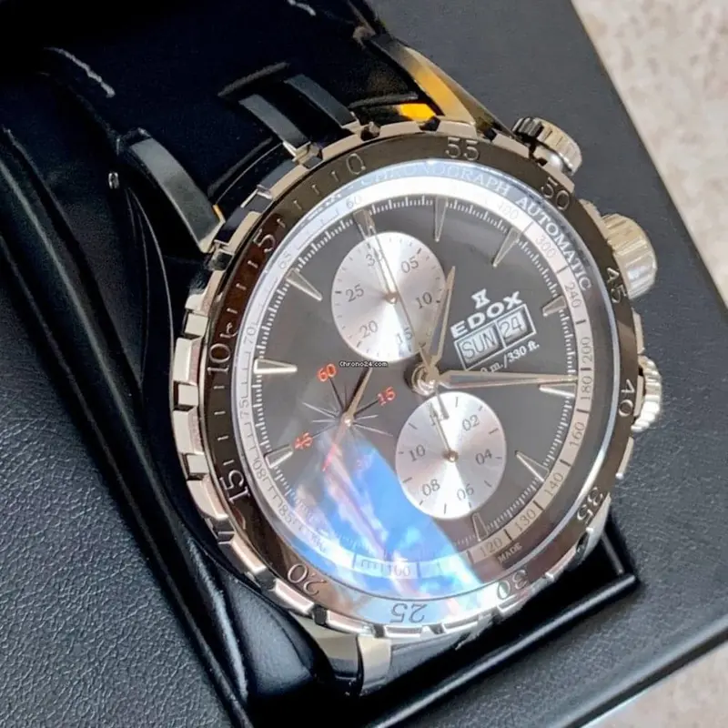 Edox Grand Ocean Chronograph Automatic Ed01121-357N-Nin Men's Watch 2