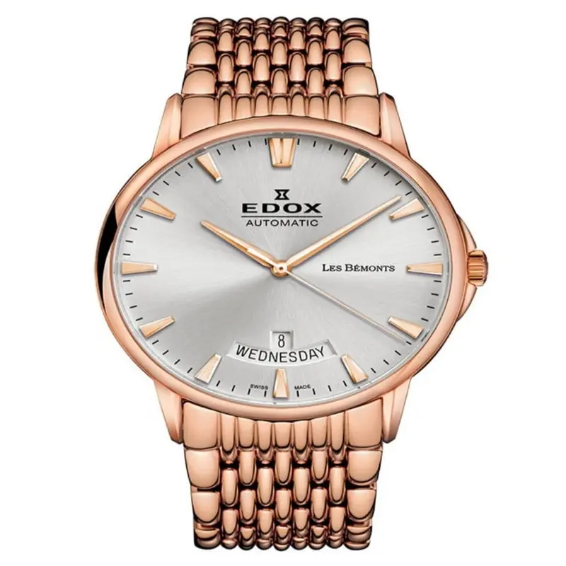 Edox Les Bemonts Automatic Day-Date Ed83015-37Rm-Bir Men's Watch 1