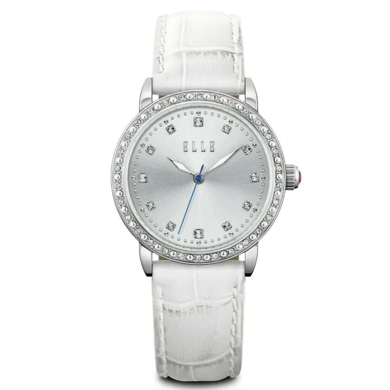 Elle El20460s01n White Steel Case Stone Women's Watch 1