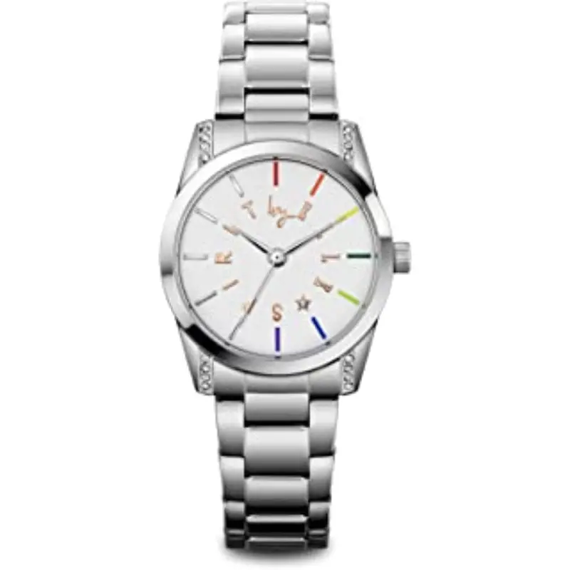 Elle Es20149b05x Stone Case White Stone Dial Bracelet Women's Watch 1