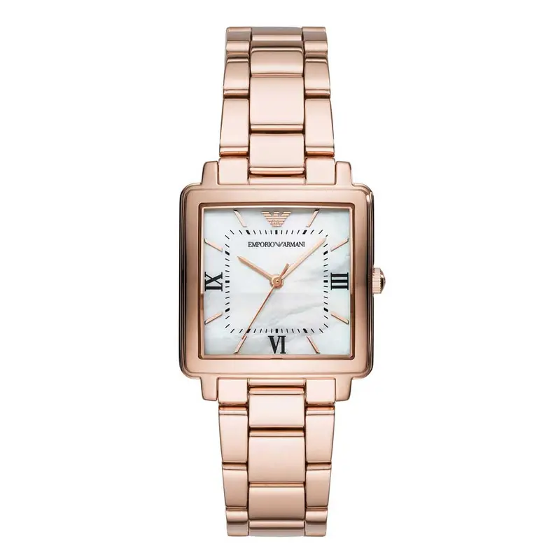 Emporio Armani Analog Quartz Rose Gold Stainless Steel Ar11177 Women's Watch 1