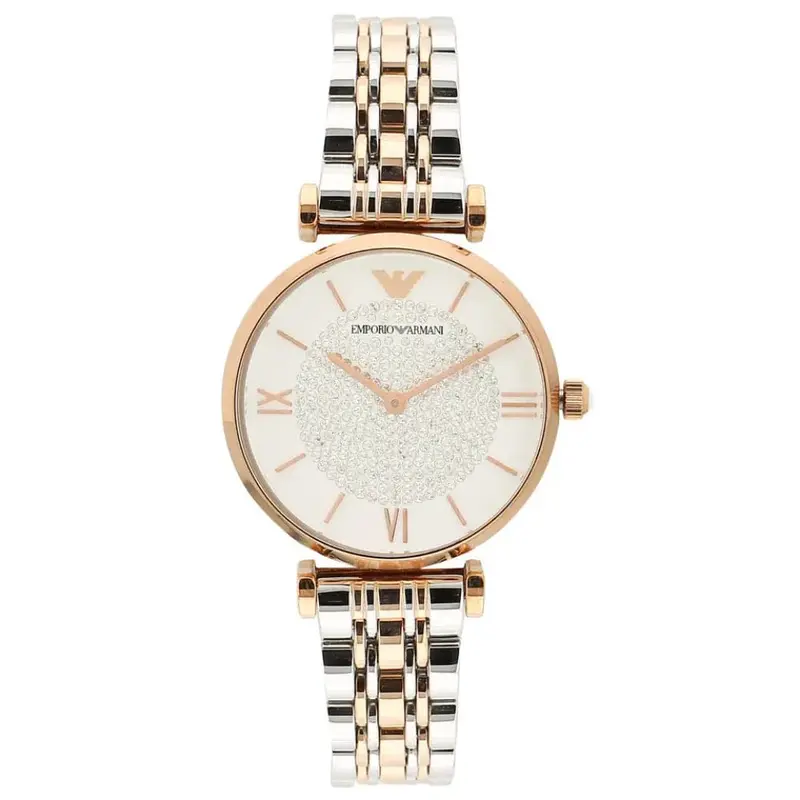 Emporio Armani Analog Quartz Two Tone Stainless Steel Ar1926 Women's Watch 1