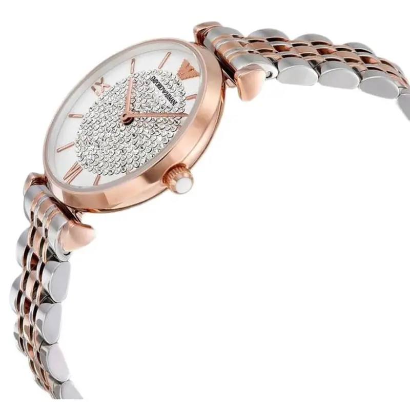 Emporio Armani Analog Quartz Two Tone Stainless Steel Ar1926 Women's Watch 2