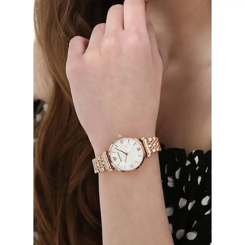 Emporio Armani Ar11110 Rose Gold Stainless Steel Women's Watch 2