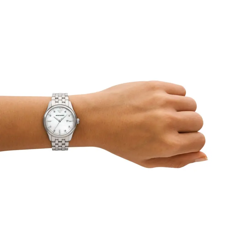 Emporio Armani Ar11614 Silver Tone Steel Watch 2