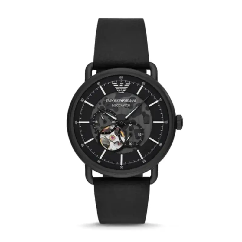Emporio Armani Ar80060 Leather Men Watch 1
