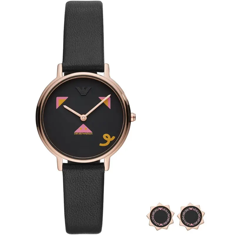 Emporio Armani Black Women's Watch - Gift Set | Ar80022p 1