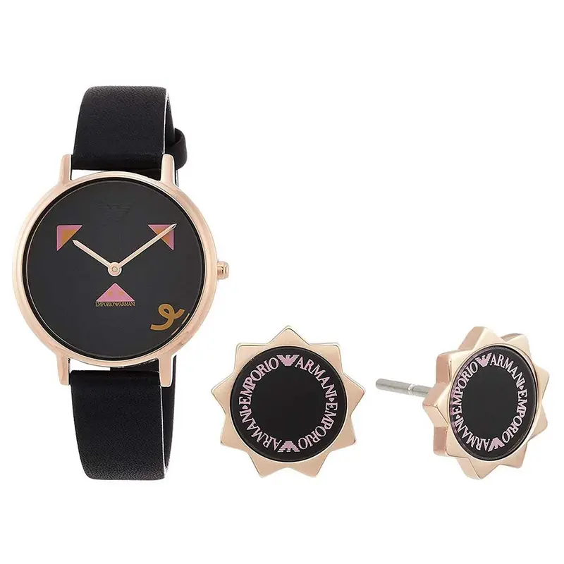 Emporio Armani Black Women's Watch - Gift Set | Ar80022p 2