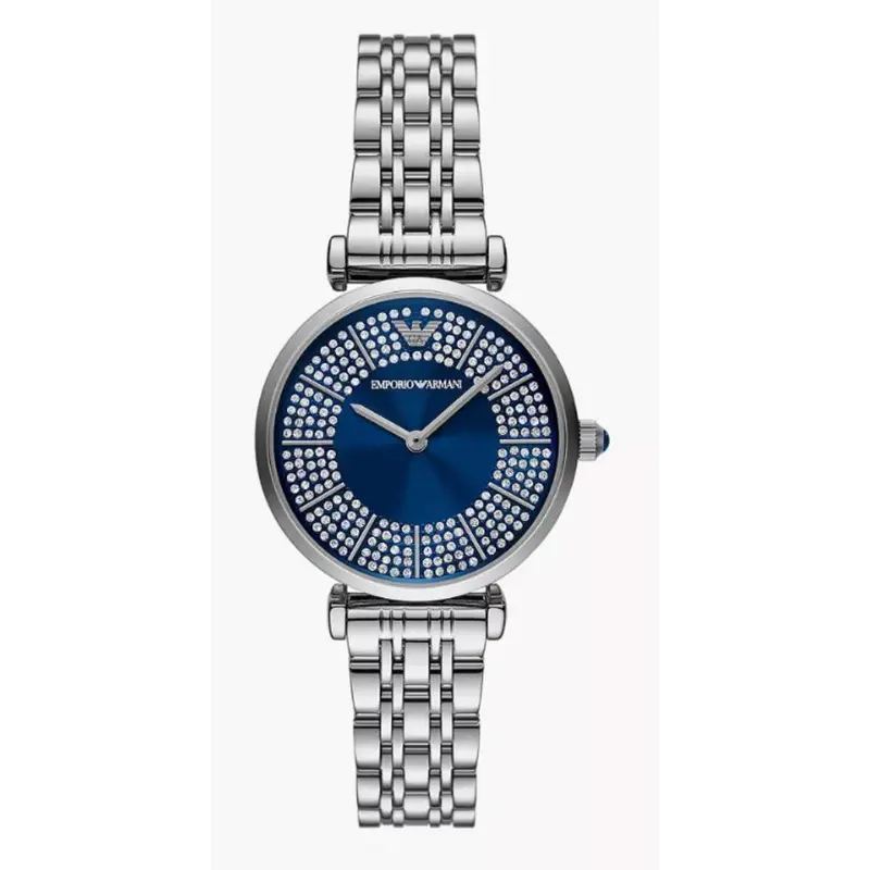 Emporio Armani Blue Dial Stainless Steel Strap Women Watch Ar11627 1