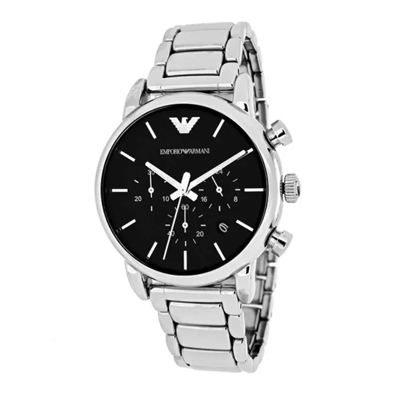 Emporio Armani Chronograph Classic Silver Stainless Steel Ar1853 Men’S Watch 1