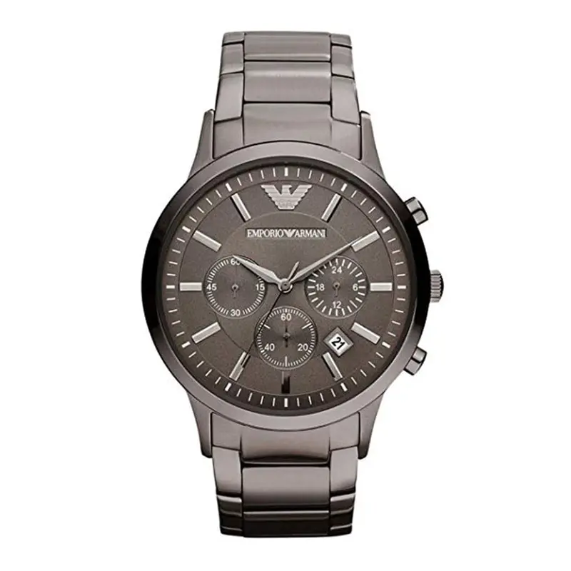 Emporio Armani Chronograph Grey Stainless Steel Ar2454 Men's Watch 1