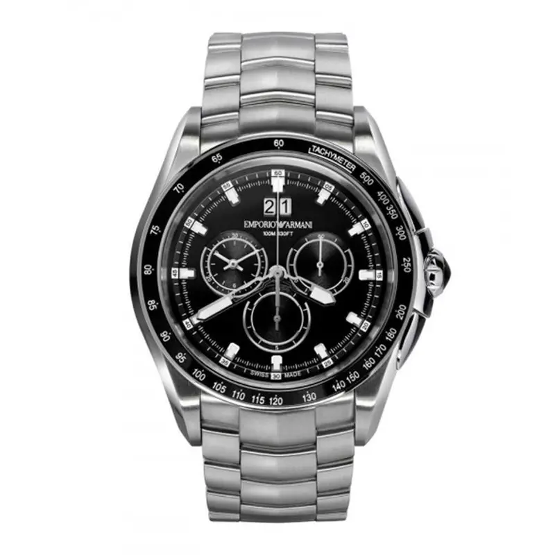 Emporio Armani Chronograph Silver Stainless Steel Ars9100 Men's Watch 1