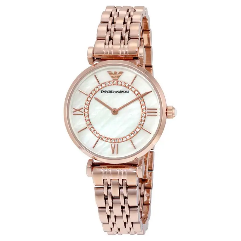 Emporio Armani Classic Rose Gold Stainless Steel Ar1909 Women’S Watch 1