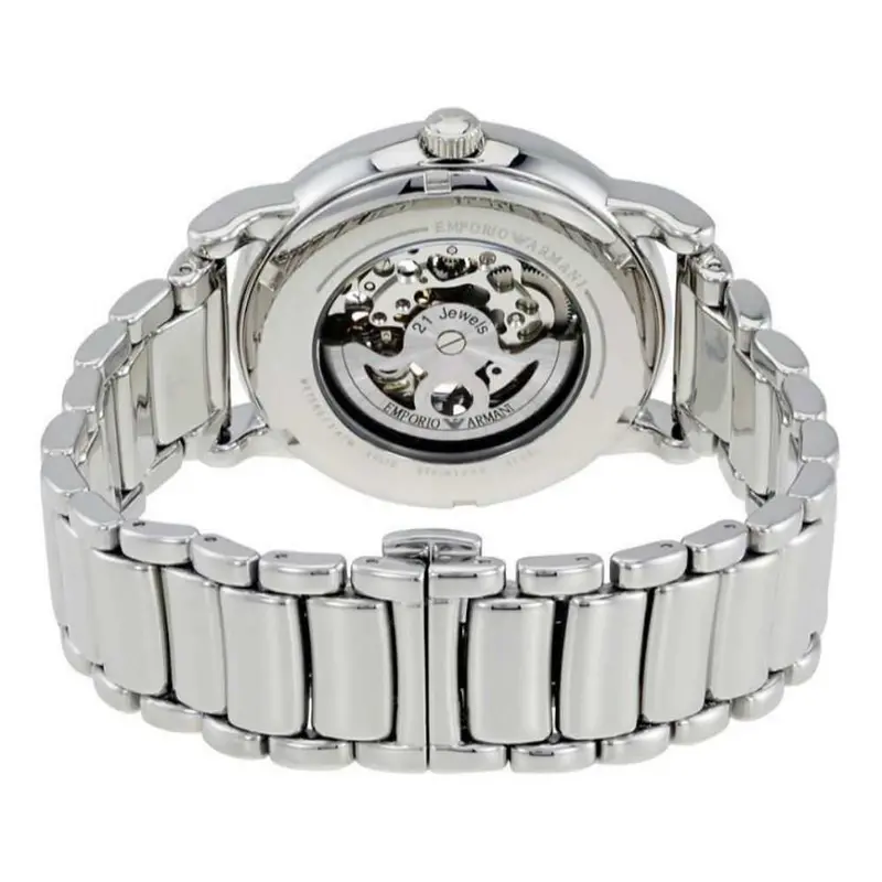 Emporio Armani Luigi Automatic Silver Stainless Steel Ar1980 Men’S Watch 2