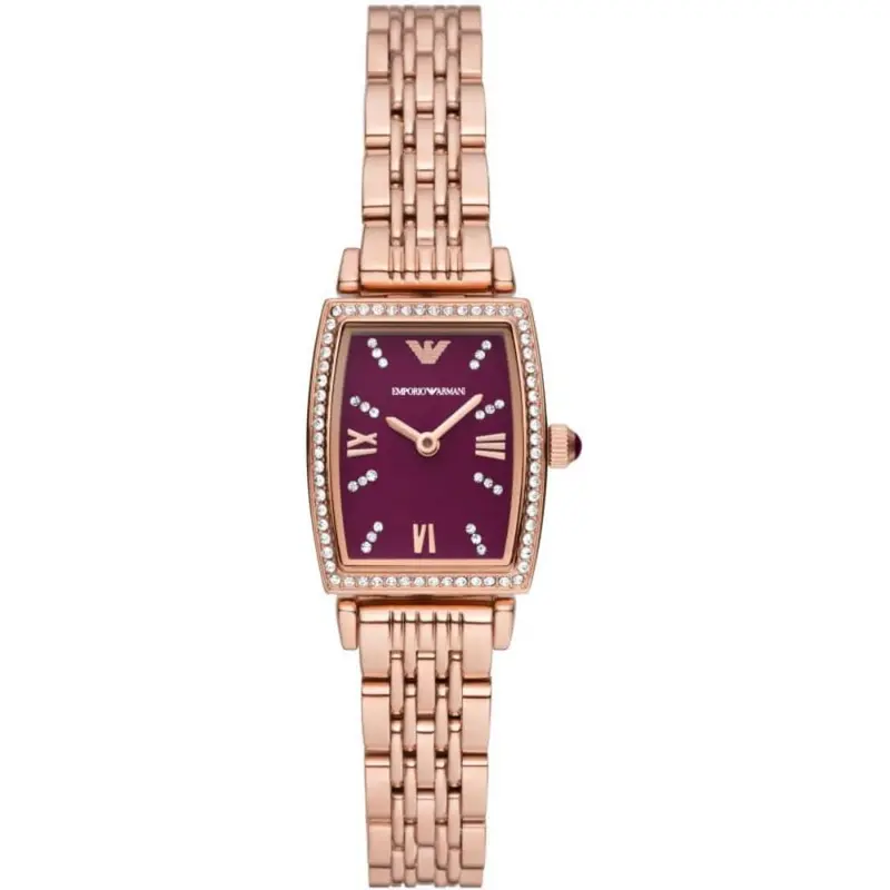 Emporio Armani Rose Gold Stainless Steel Strap Women Watch Ar11488 1