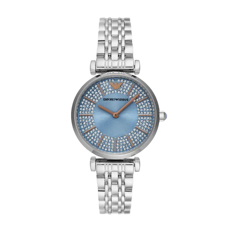 Emporio Armani Silver Stainless Steel Strap Men Watch Ar11594 1