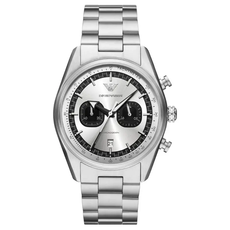 Emporio Armani Silver Stainless Steel Strap Men Watch Ar116 Series 1