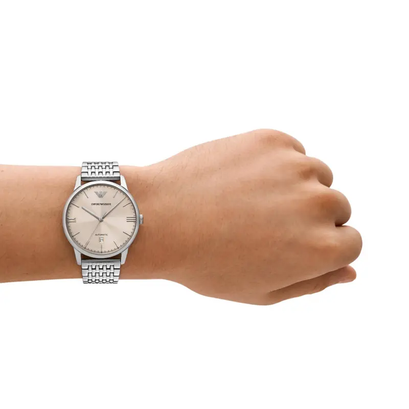 Emporio Armani Silver Stainless Steel Strap Men Watch Ar60082 2