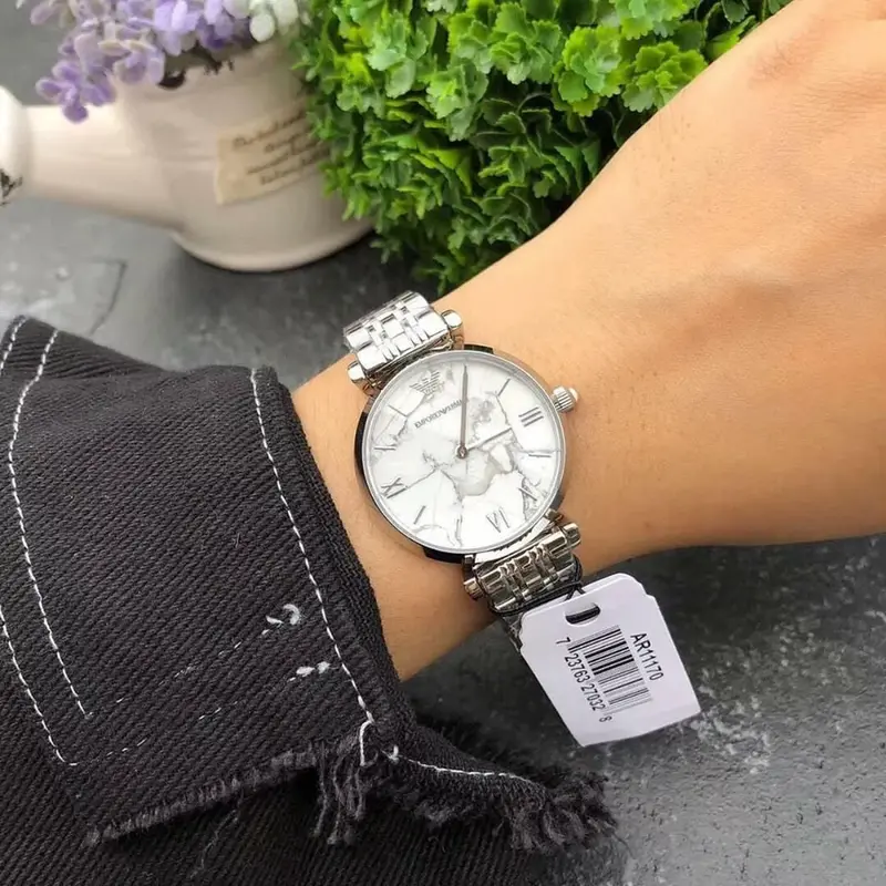 Emporio Armani Silver Women's Watch Stainless Steel Strap Ar11170p 2