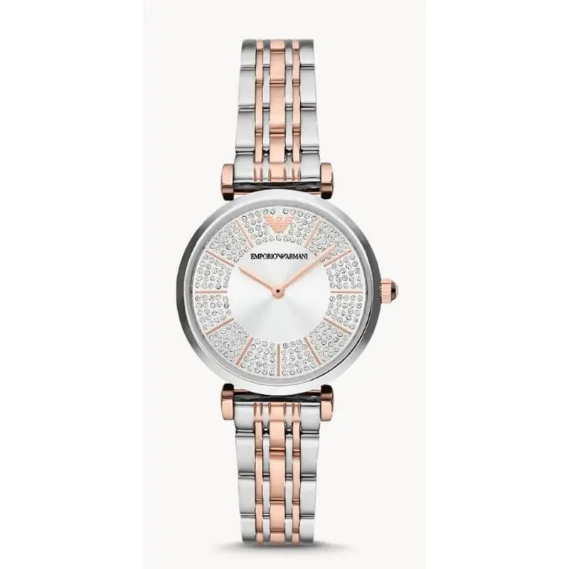 Emporio Armani Two-Tone Stainless Steel Strap Women Watch Ar11537 1